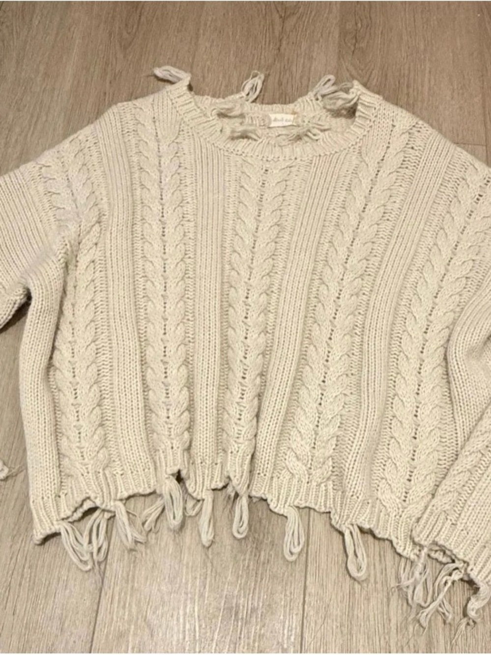 Altar’d state frayed knit sweater